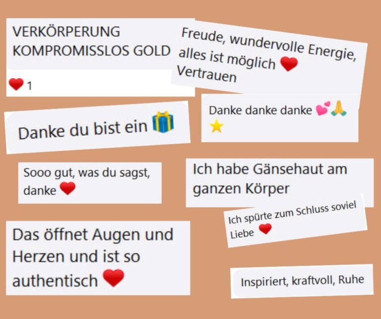 Kundenfeedback - Attitude und Fülle